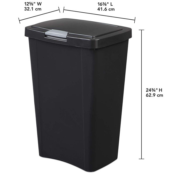 Sterilite 13 Gallon Touch Top Trash Can & Reviews Wayfair